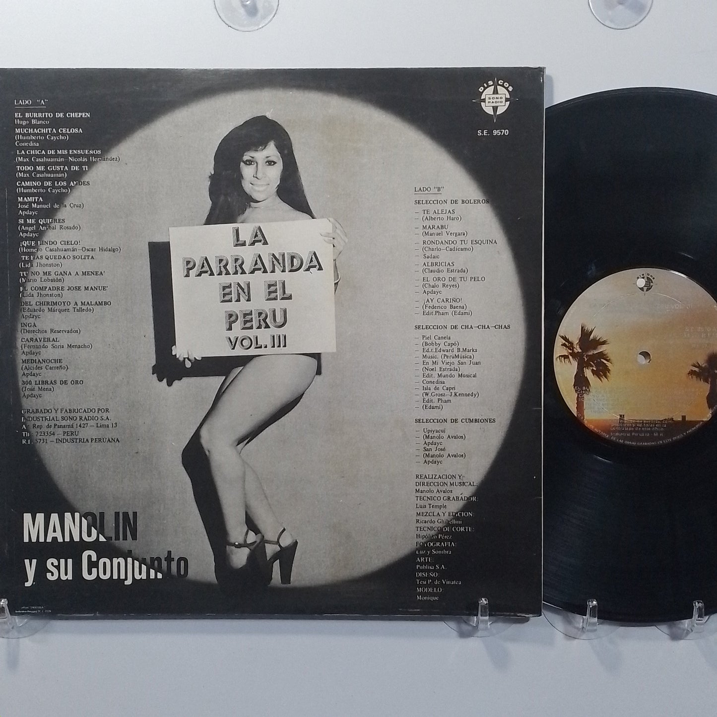 lp Manolin Y Su Conjunto La Parranda En El Peru Vol 3 made peru 1976 latin cumbia