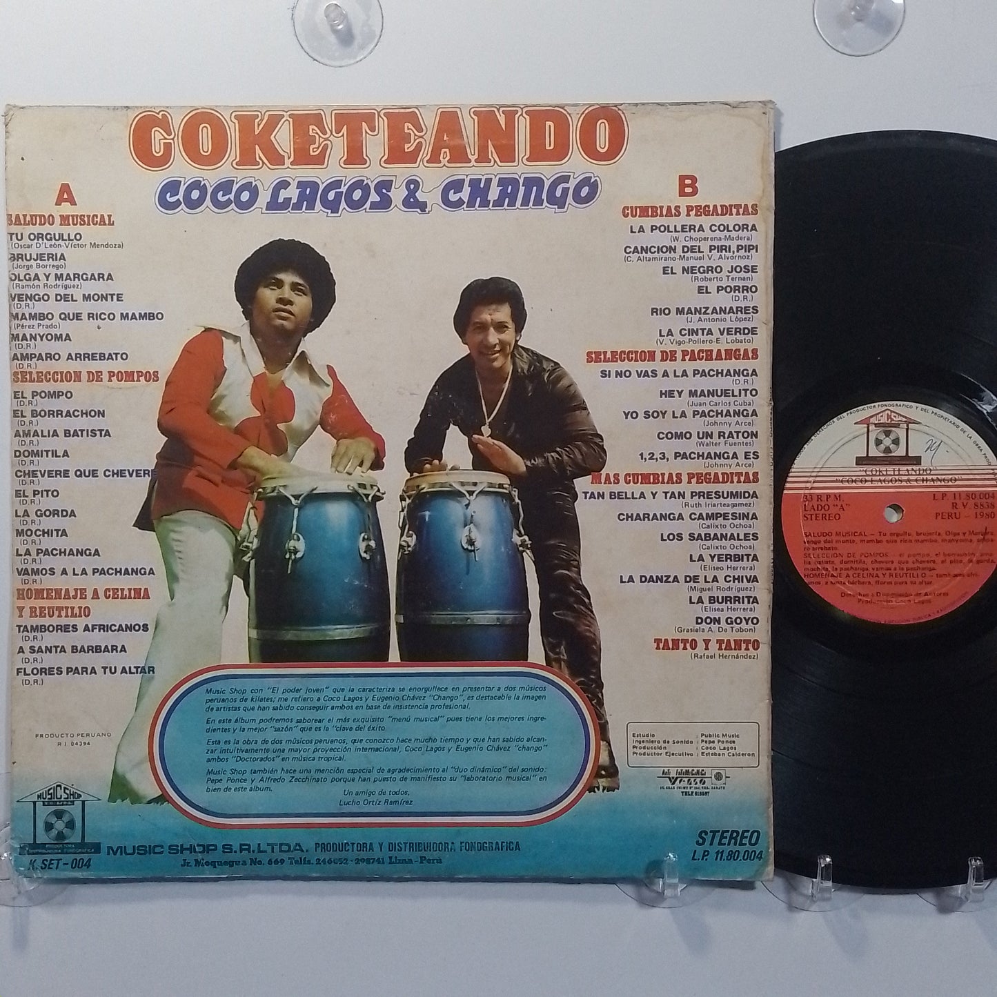 lp Coco Lagos Chango Coketeando made peru 1980 latin salsa