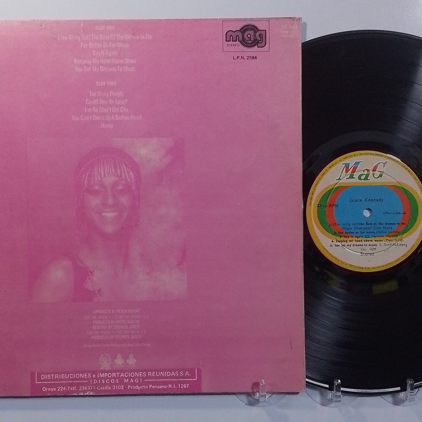 lp Grace Kennedy Grace Kennedy made peru 1979 Funk soul