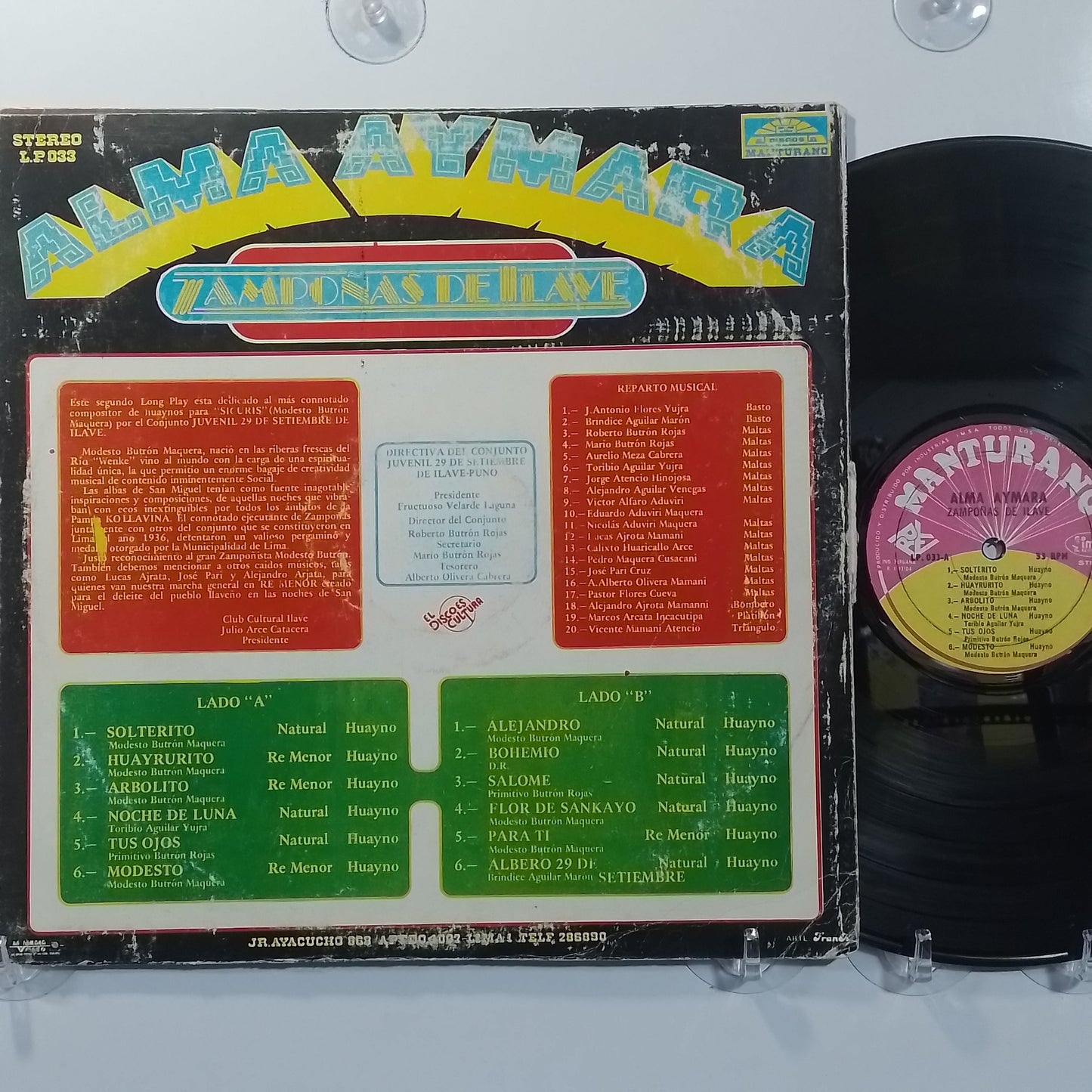 lp zampoñas de ilave alma aymara made peru 1970 huayno folk