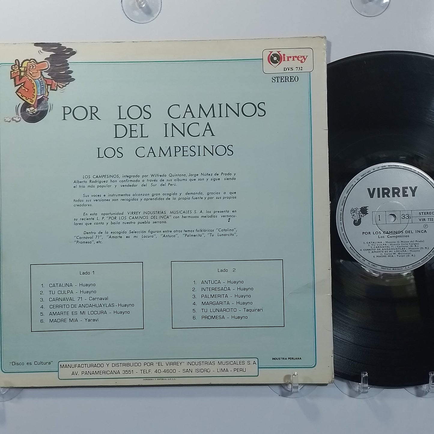 lp los campesinos por los caminos del inca made peru 1970 huayno folk