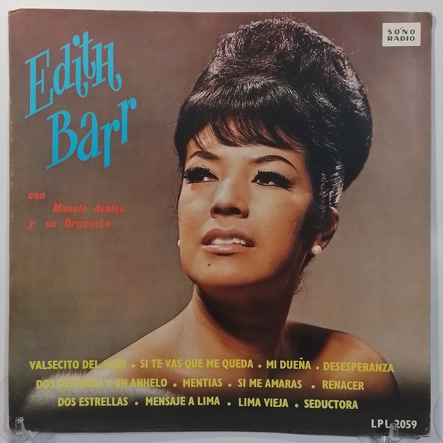 lp Edith Barr & Manolo Avalos y Su Orquesta Edith Barr made Peru 1965 vals folk