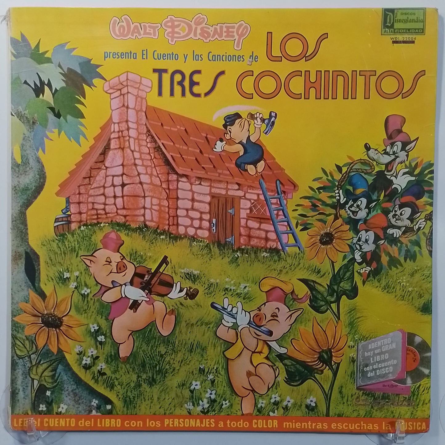 lp los 3 cochinitos walt disney presenta el cuento los 3 cochinitos made peru 1969 infantil
