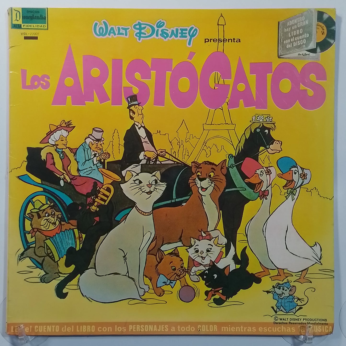 lp los aristogatos walt disney presenta el cuento y las canciones made peru 1970 gatefold infantil