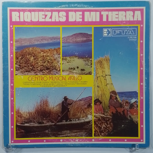 lp centro musical asillo riquezas de mi tierra made peru 1980 huayno folk