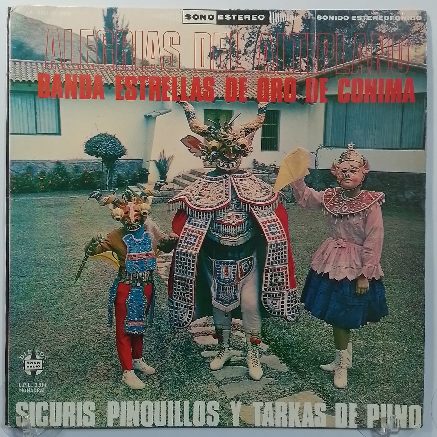 lp Banda Estrellas De Oro De Conima Alegrias Del Altiplano Sicuris Pinquillos Y Tarkas De Puno made Peru 1980 andean folk