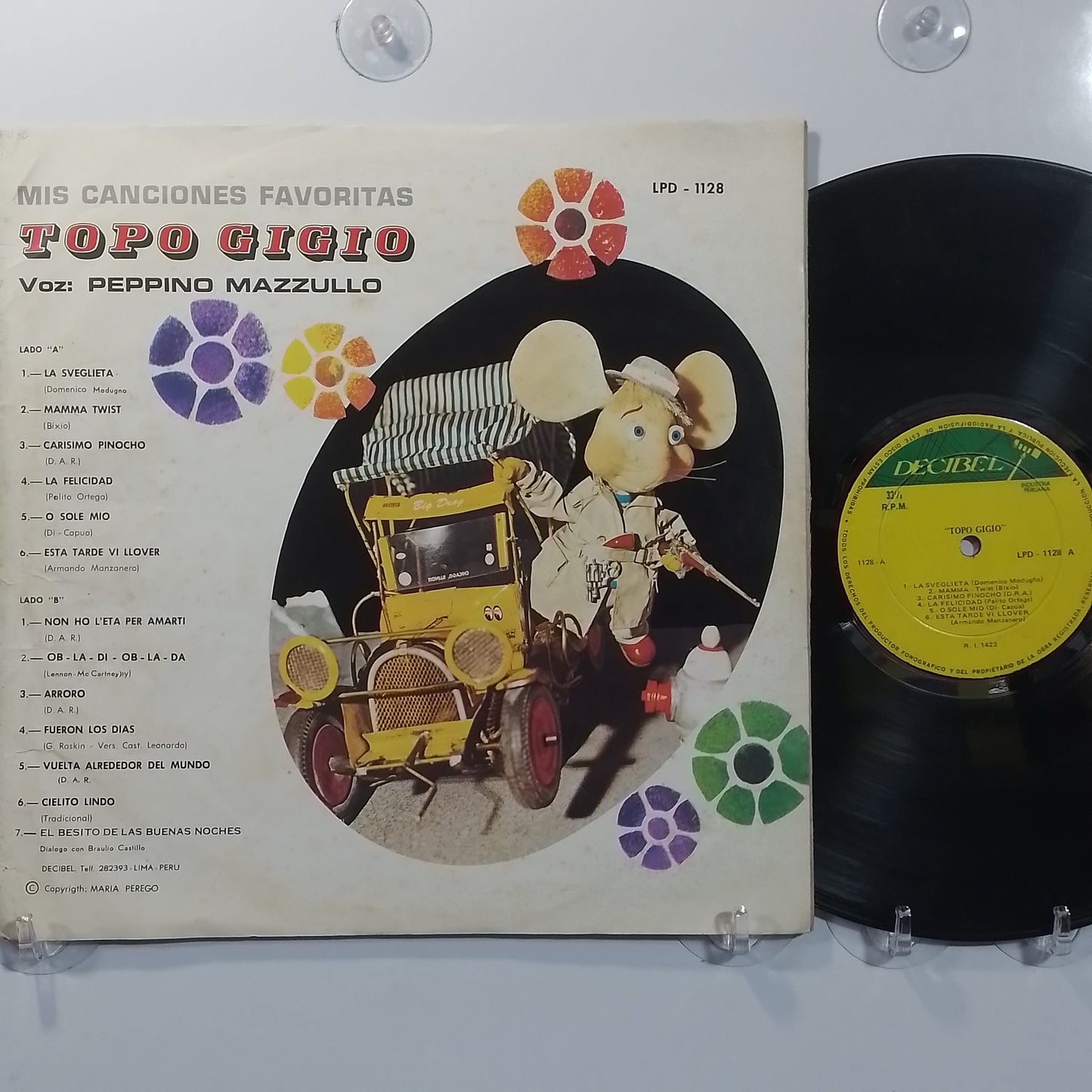 lp topo gigio mis canciones favoritas made peru 1970 infantil