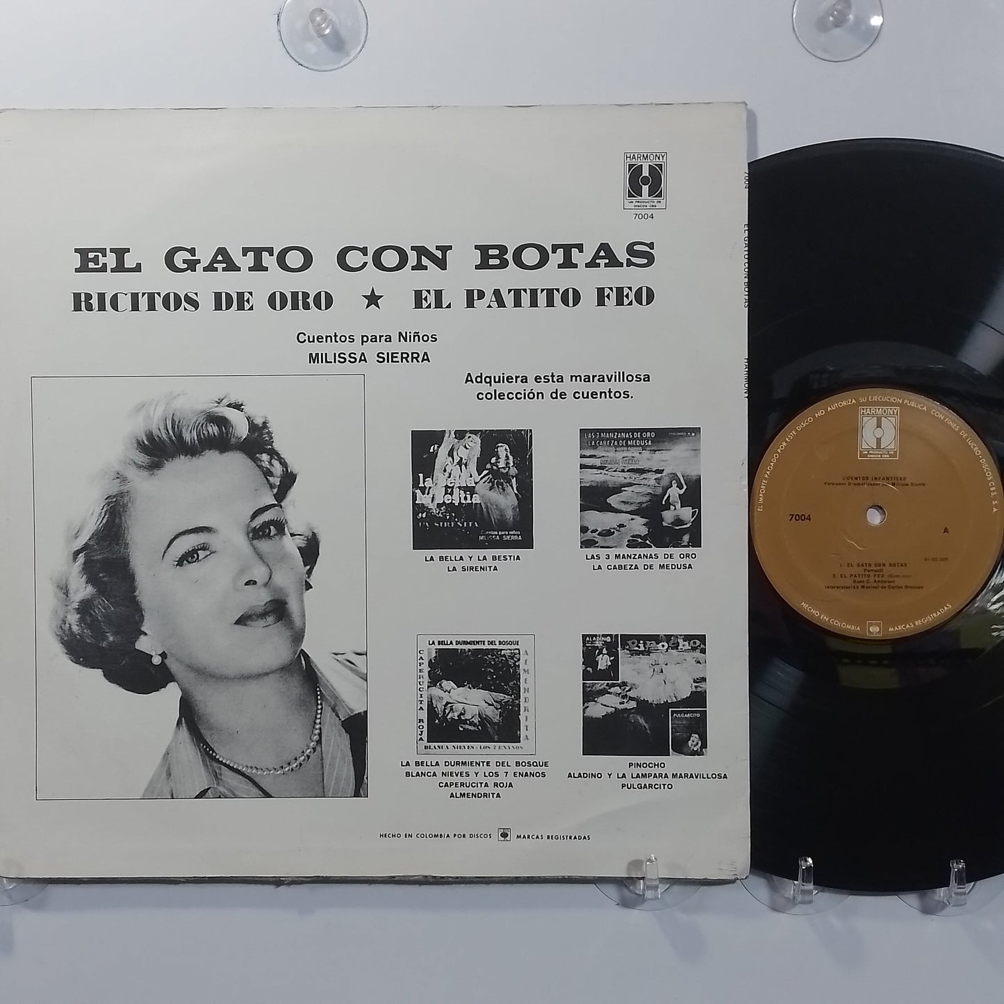 lp Milissa Sierra El Gato Con Botas made Colombia 1961 infantil