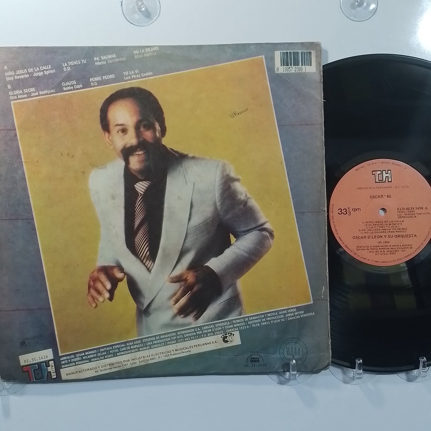 lp Oscar D Leon y Su Orquesta Oscar 86 made peru 1986 salsa