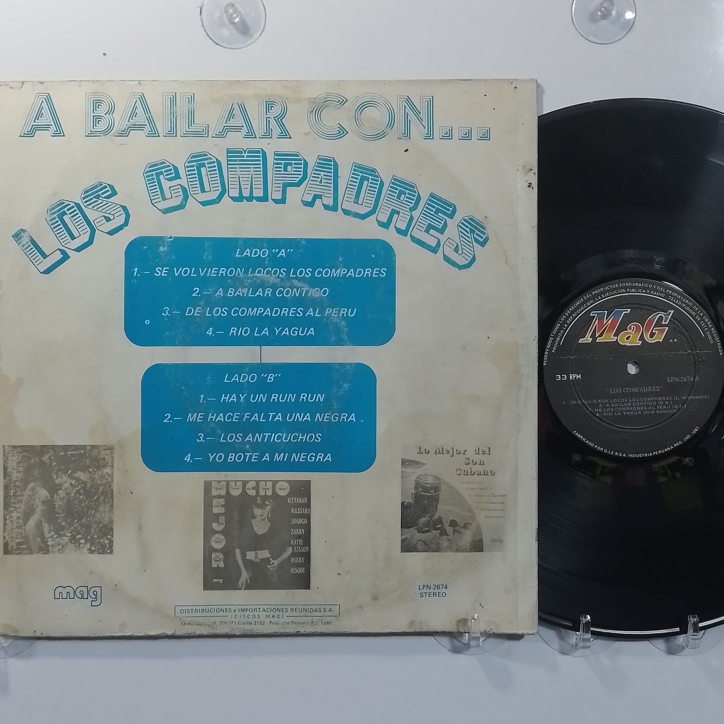 lp Los Compadres A Bailar Con Los Compadres made peru 1975 Son Cubano