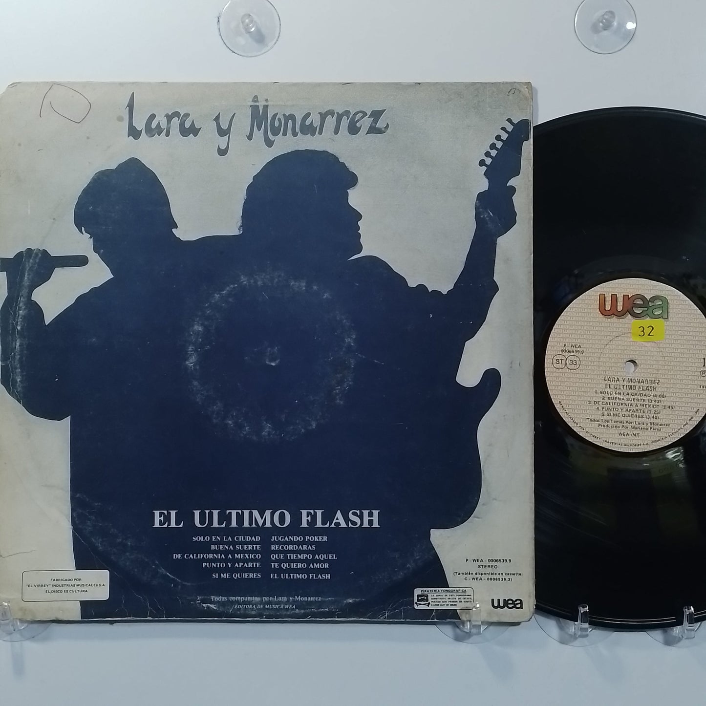 lp Lara Y Monarrez El ultimo Flash made Peru 1986 latin pop