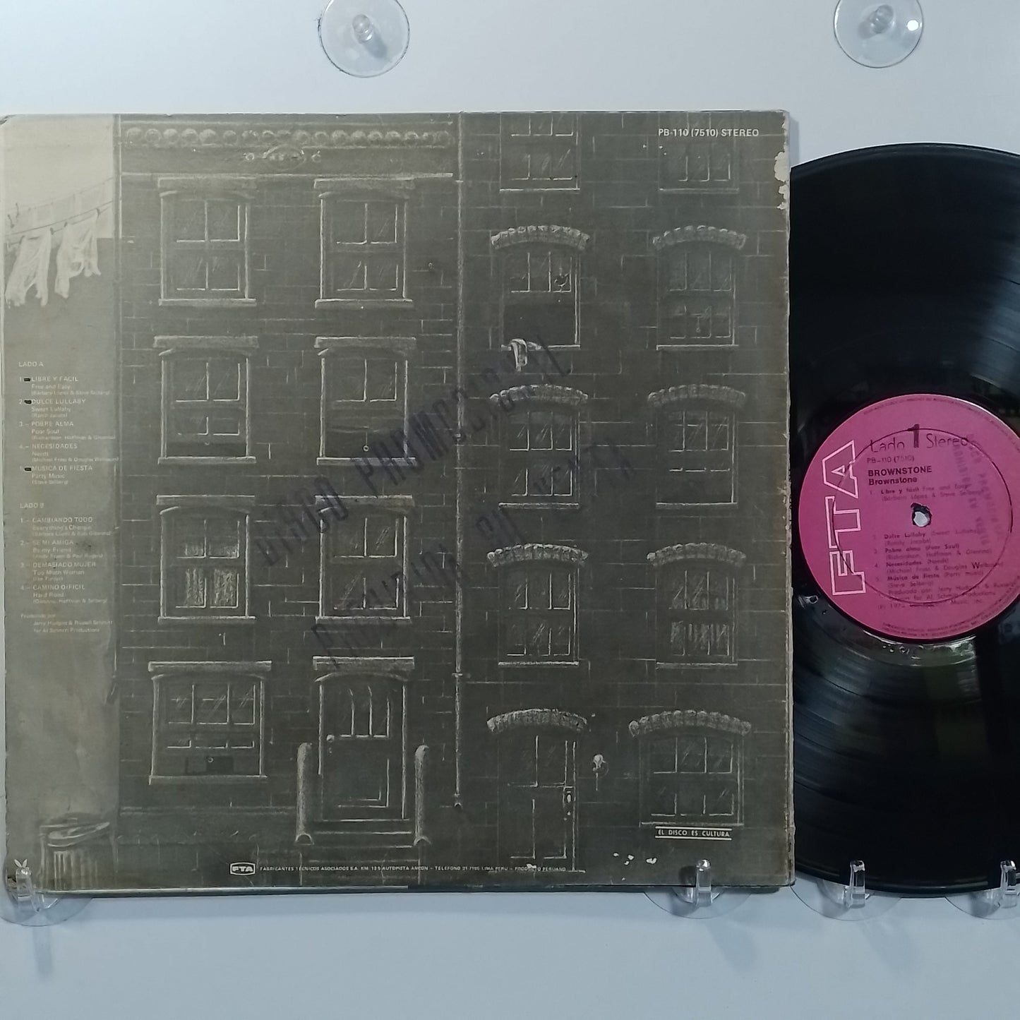 lp Brownstone From the Bottom Up made Peru 1973 Soul funk