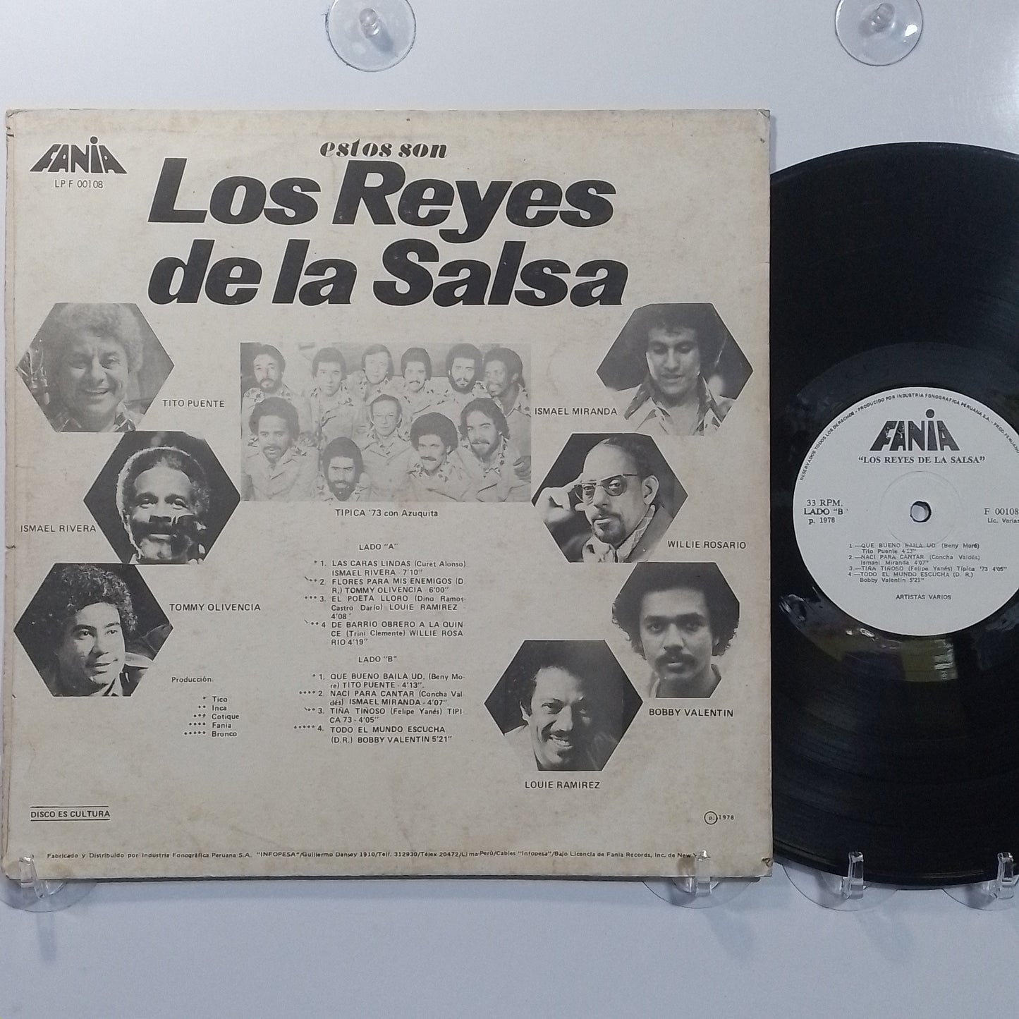lp Los Reyes De La Salsa Ismael Rivera Tommy Olivencia Bobby Valentin varios made peru 1978 salsa