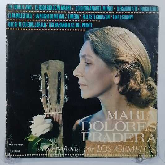 lp María Dolores Pradera Acompañada Por Los Gemelos made españa 1969 latin bolero