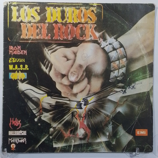 lp Los Duros Del Rock Iron Maiden W.A.S.P Queensrÿche varios made Peru 1987 hard rock