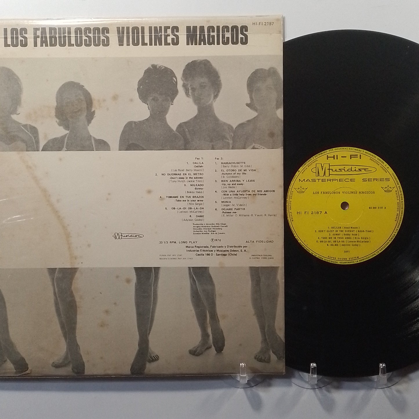 lp Los Fabulosos Violines Magicos Los Fabulosos Violines Magicos made chile 1971 instrumental