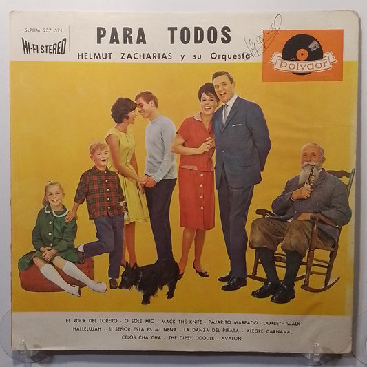 lp helmut zacharias y su orquesta para todos made chile 1970 instrumental