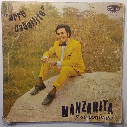 lp Manzanita Y Su Conjunto Arre Caballito made peru 1970 disco color verde latin cumbia
