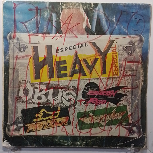 lp Especial Heavy Baron Rojo Panzer Sobredosis varios made Peru 1984 promocional Heavy Metal