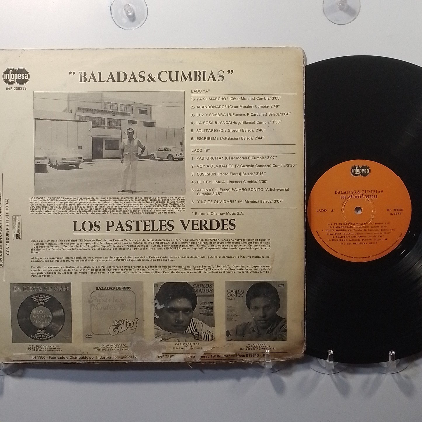 lp Los Pasteles Verdes Baladas & Cumbias made peru 1986 latin cumbia
