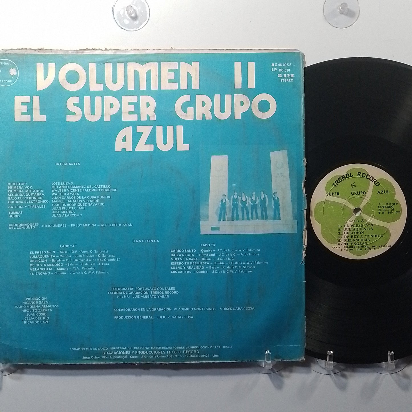 lp El Super Grupo Azul Volumen 2 made Peru 1984 latin cumbia