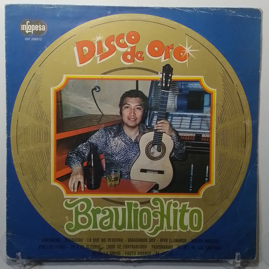 lp braulio hito disco de oro made Peru 1982 Vals folk