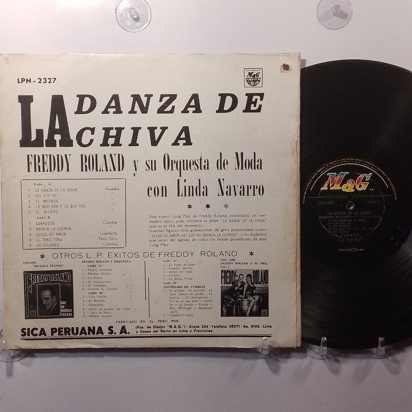 lp Freddy Roland y Su Orquesta de Moda La Danza de la Chiva made Peru 1968 latin cumbia