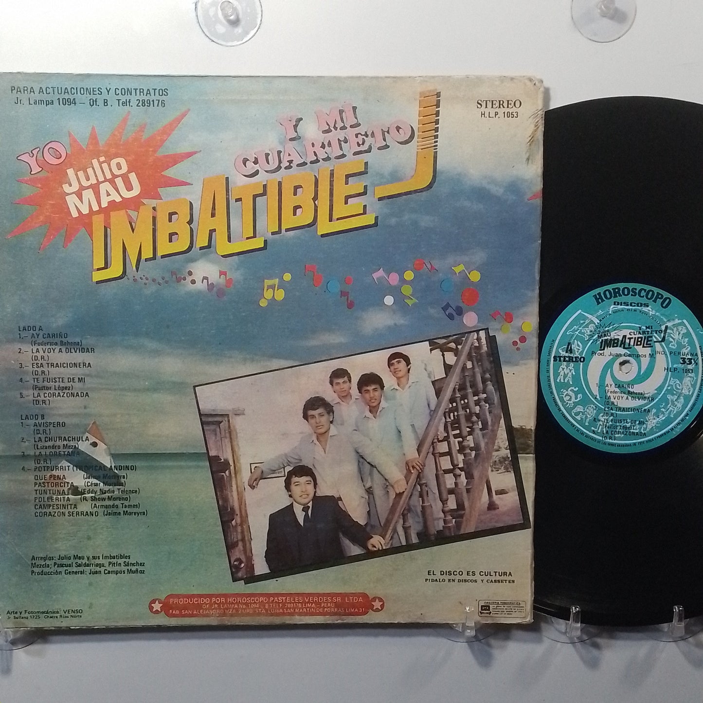 lp Julio Mau y los imbatibles A Mi Gente Con Cariño made peru 1986 latin cumbia