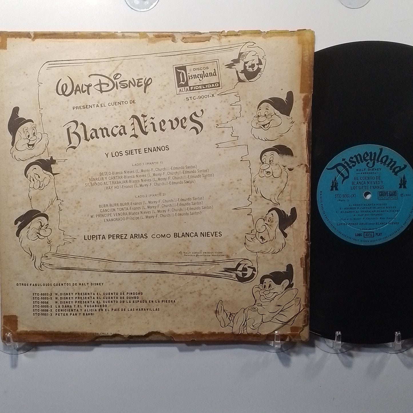 lp Blanca Nieves Y Los Siete Enanos walt disney presenta blanca nieves made chile 1969 infantil