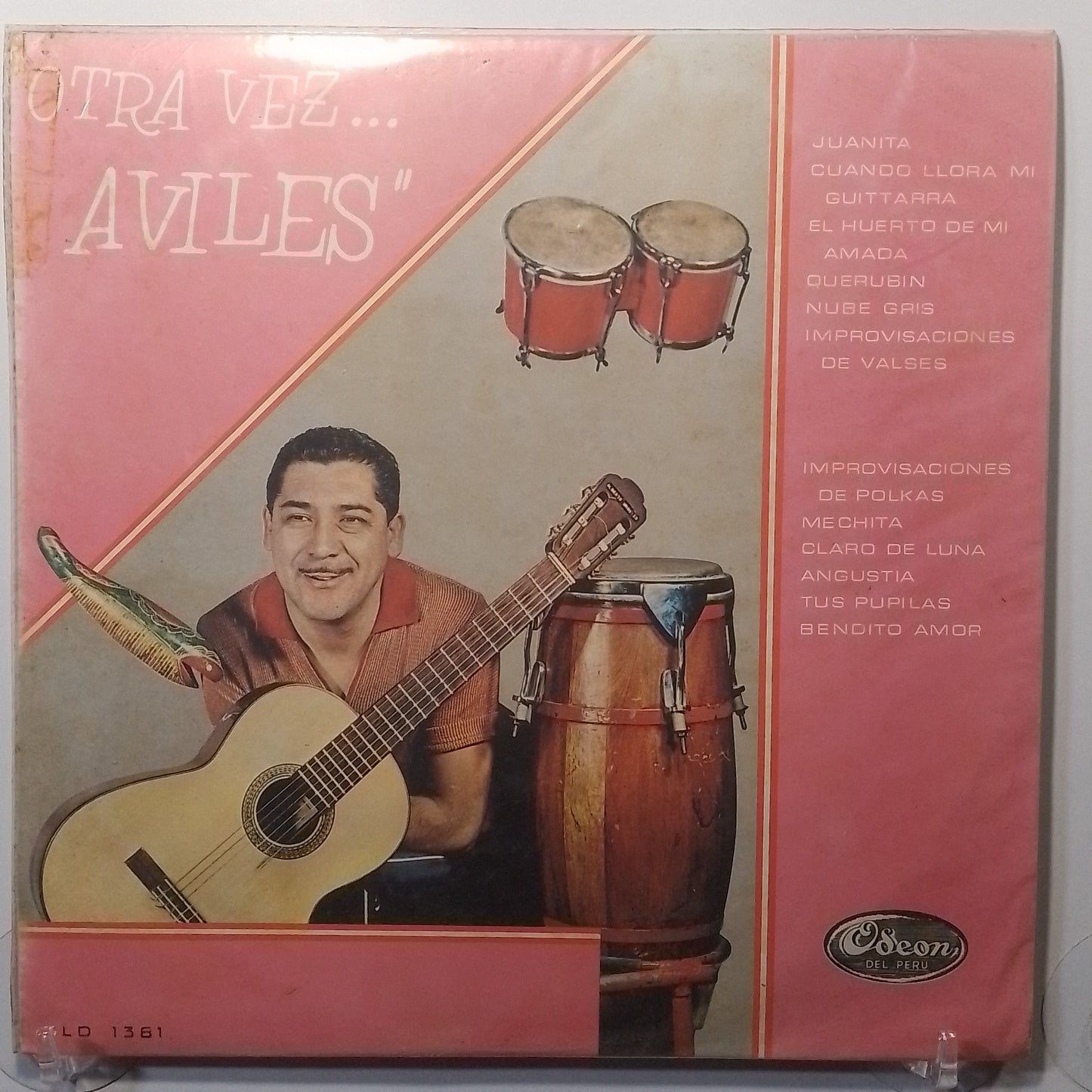lp Oscar Aviles Otra Vez Aviles made peru 1964 criollo folk