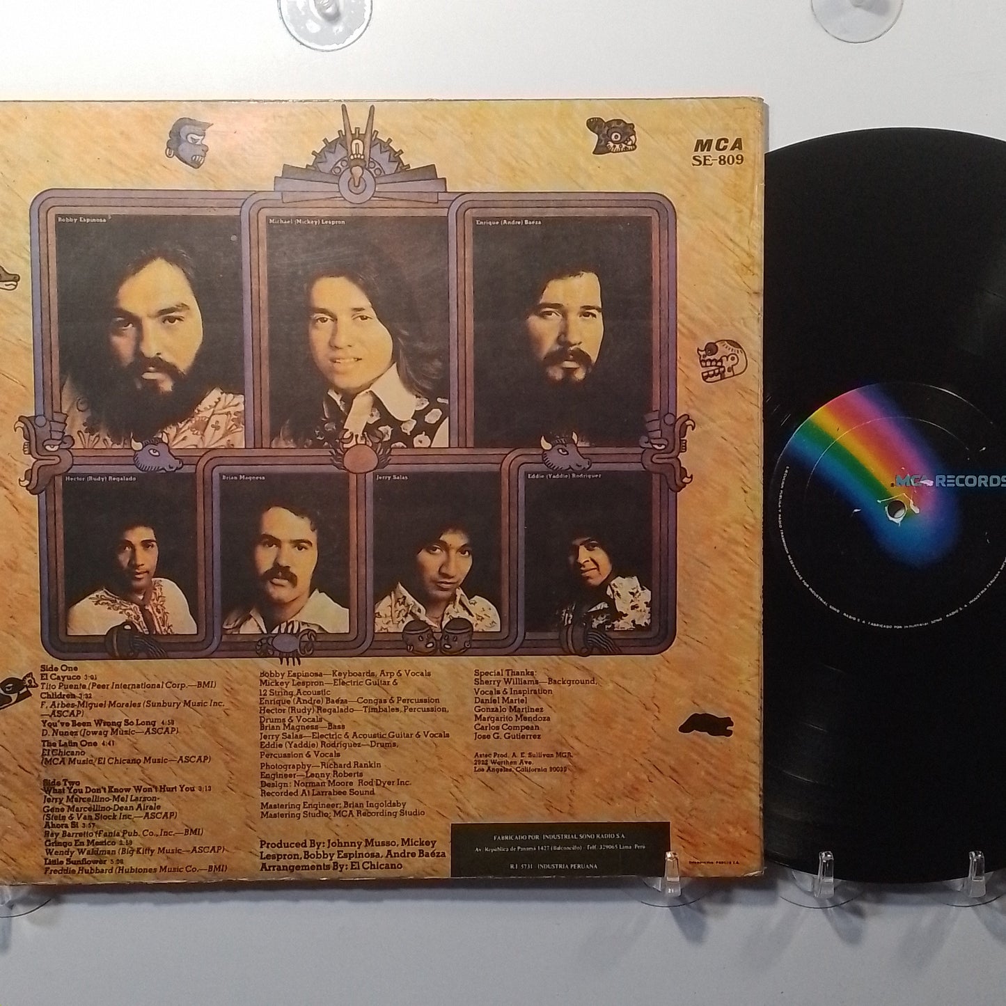 lp El Chicano Cinco made peru 1974 rock
