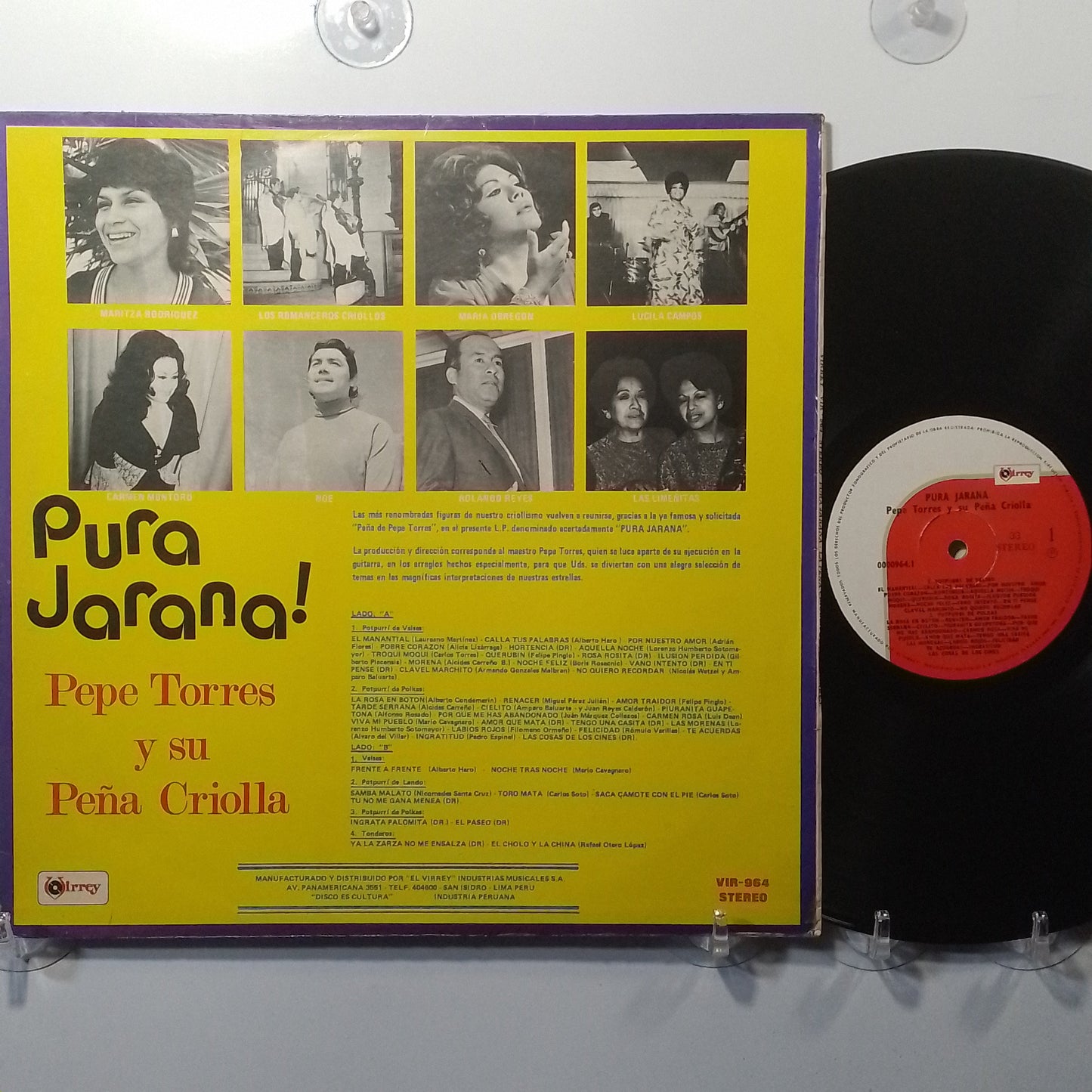 lp Pepe Torres Y Su Peña Criolla Pura Jarana made peru 1975 criollo folk