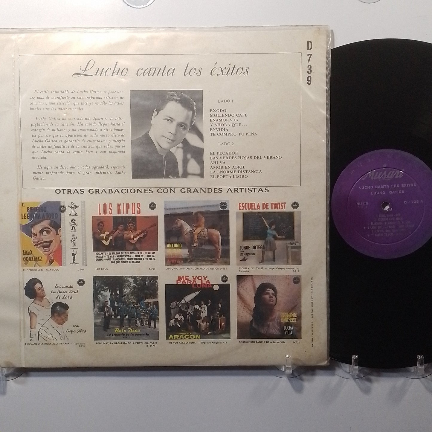 lp Lucho Gatica Lucho Canta Los Exitos made peru 1972 latin bolero