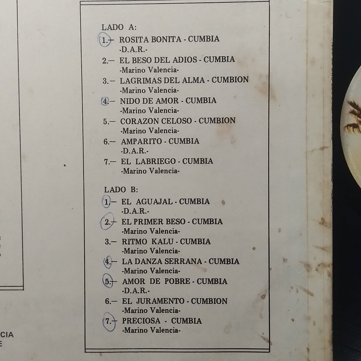lp los diablos rojos de marino valencia disco de oro made peru 1983 gatefold latin cumbia