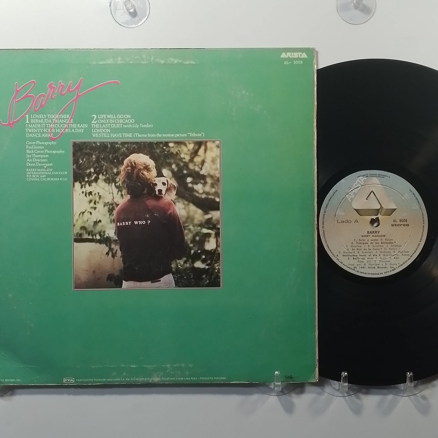 lp Barry Manilow Barry made peru 1980 pop
