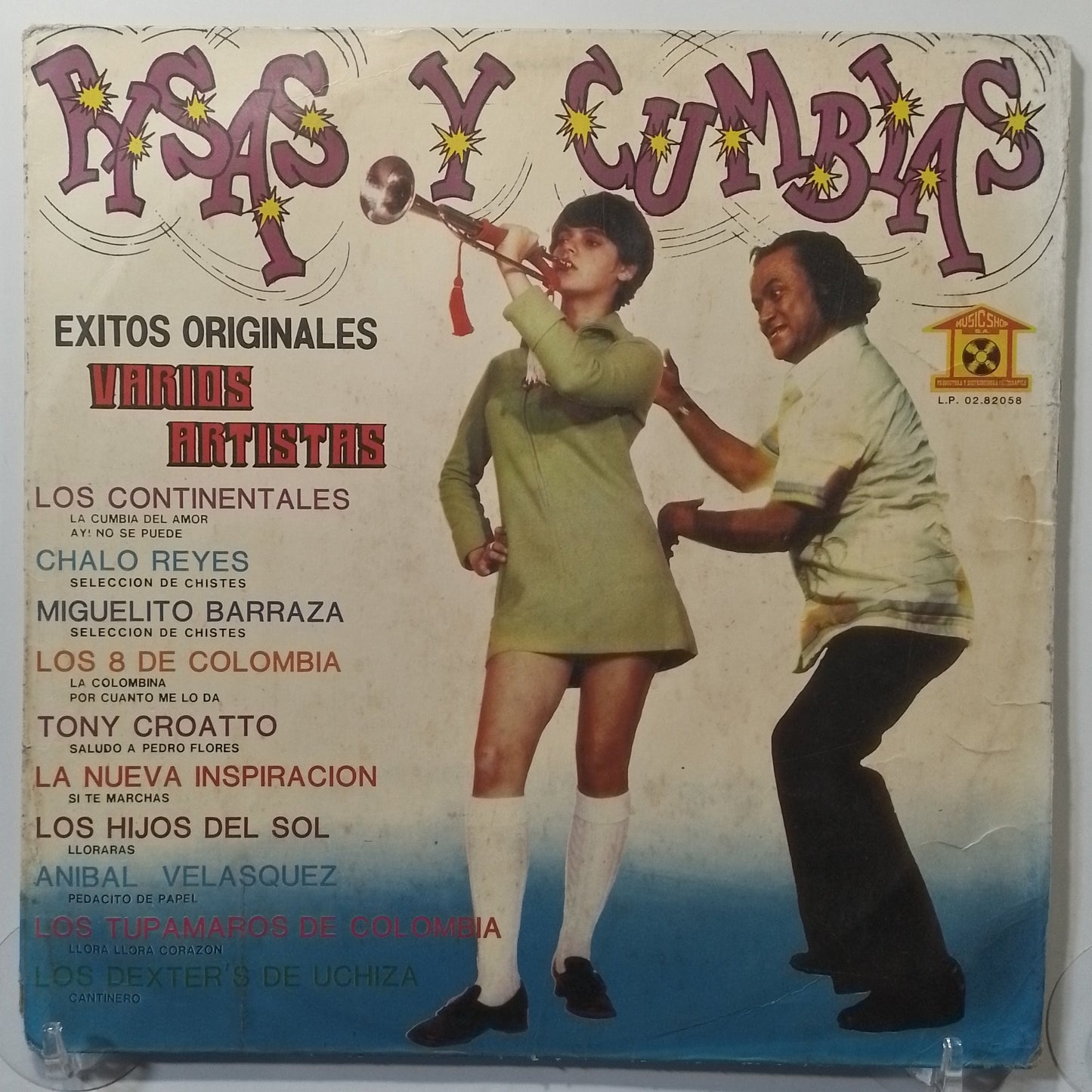 lp risas y cumbias los hijos del sol los dexters de uchiza los continentales varios made peru 1982 humor cumbia