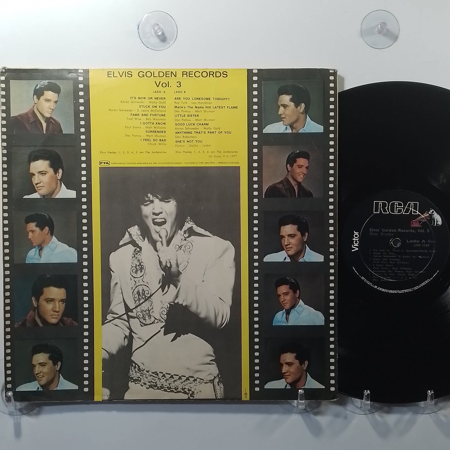 lp Elvis Presley Elvis Golden Records vol 3 made peru 1984 rock blues