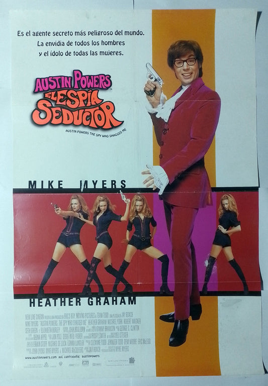 poster cine original austin powers el espia seductor