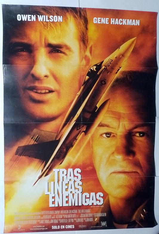 poster cine original tras las lineas enemigas