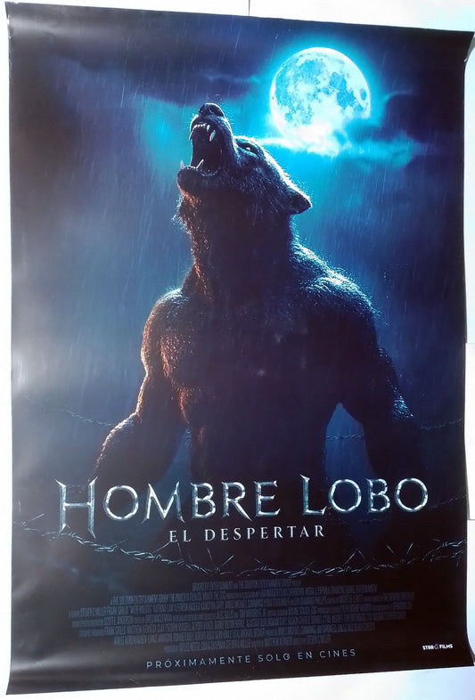 poster cine original hombre lobo el despertar