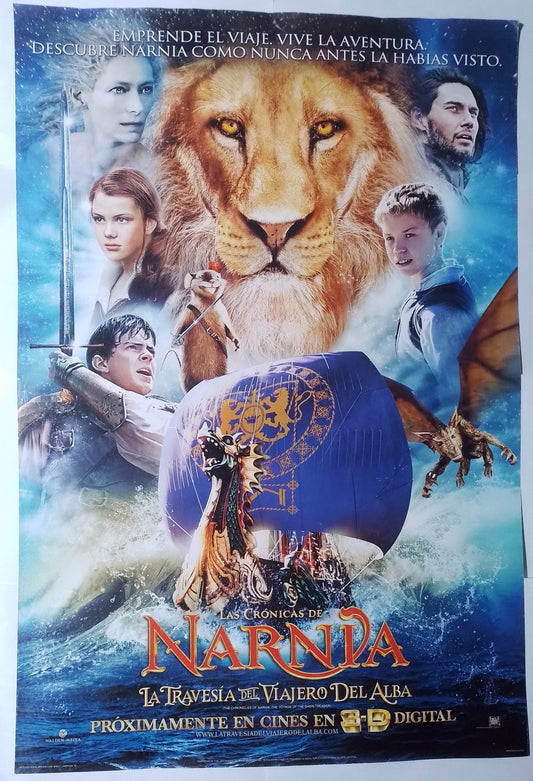 poster cine original narnia la travesia del viajero del alba
