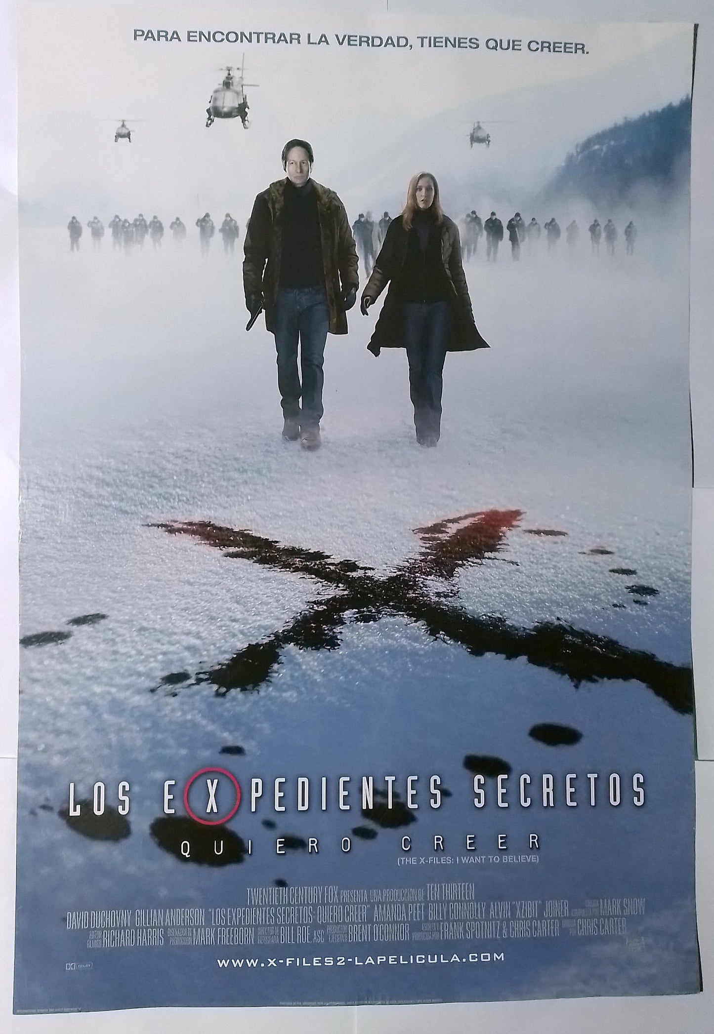 poster cine original los expedientes secretos x quiero creer