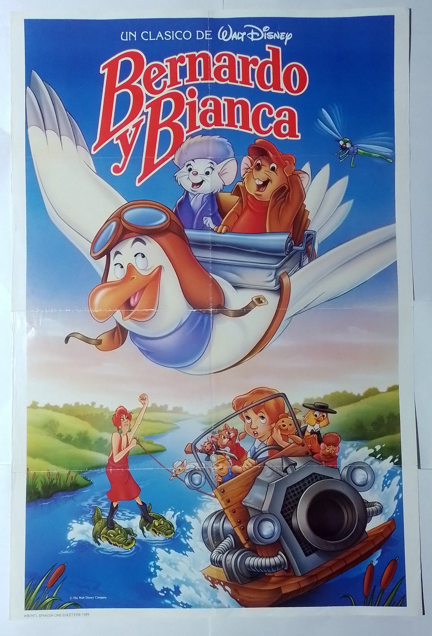 poster cine original bernardo y bianca