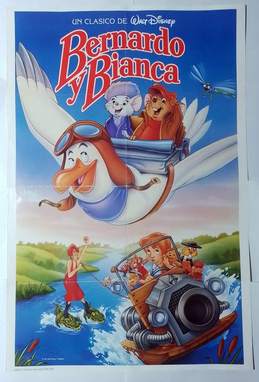 poster cine original bernardo y bianca