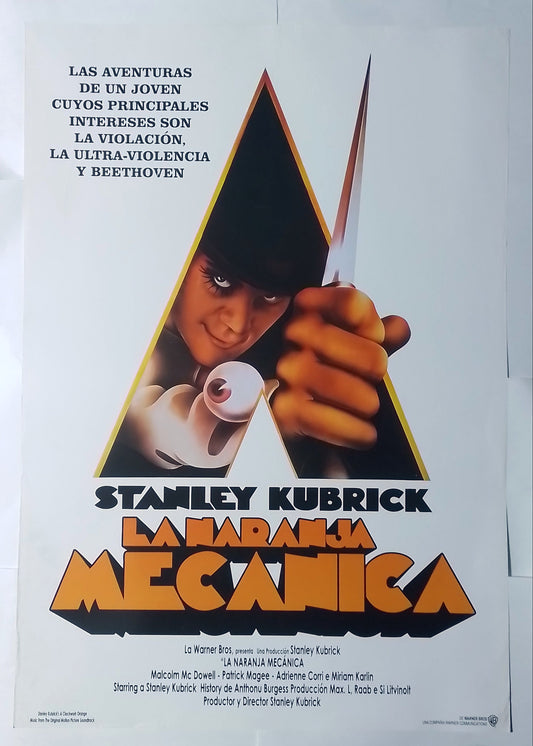 poster cine original la naranja mecanica