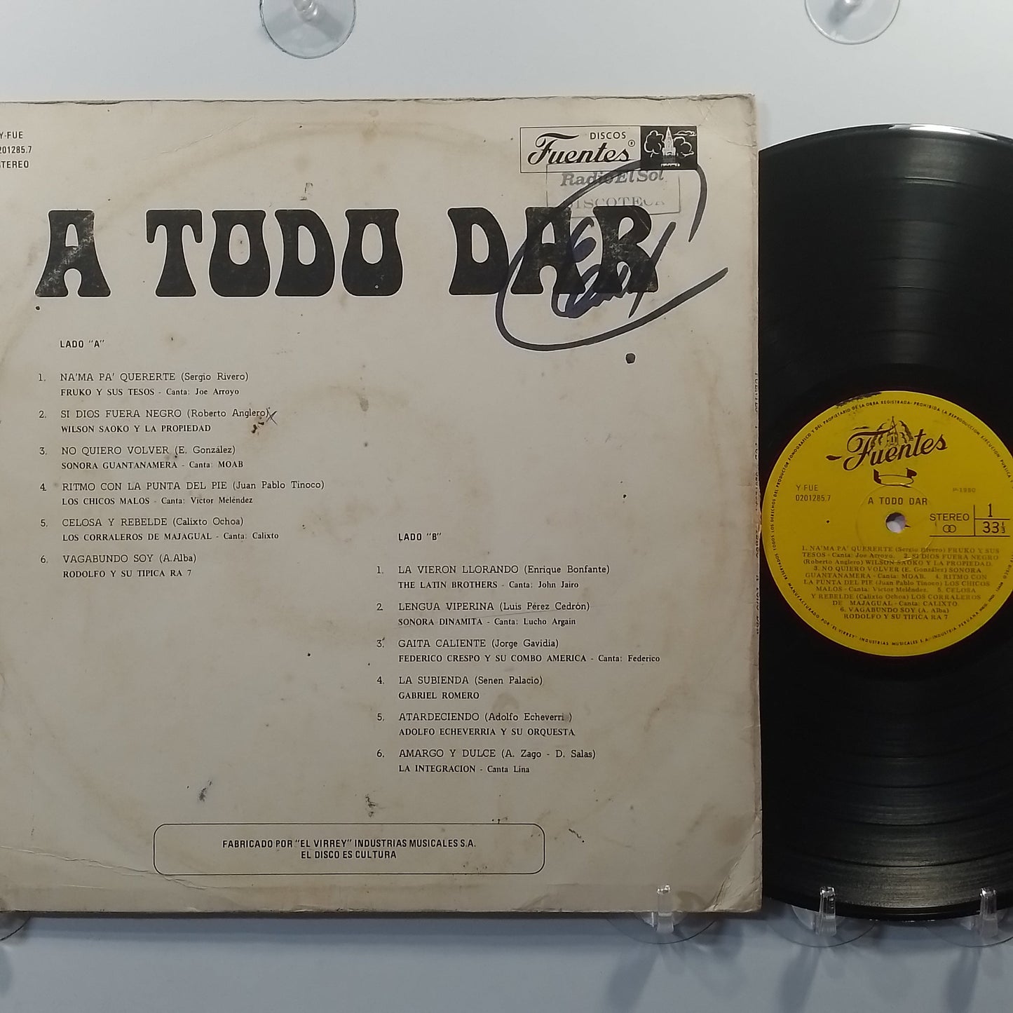 lp A Todo Dar varios Fruko Y Sus Tesos The Latin Brothers made peru 1980 latin salsa