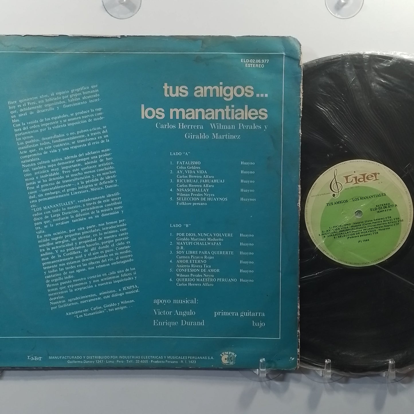 lp lo manantiales tus amigos made peru 1982 sellado huayno folk