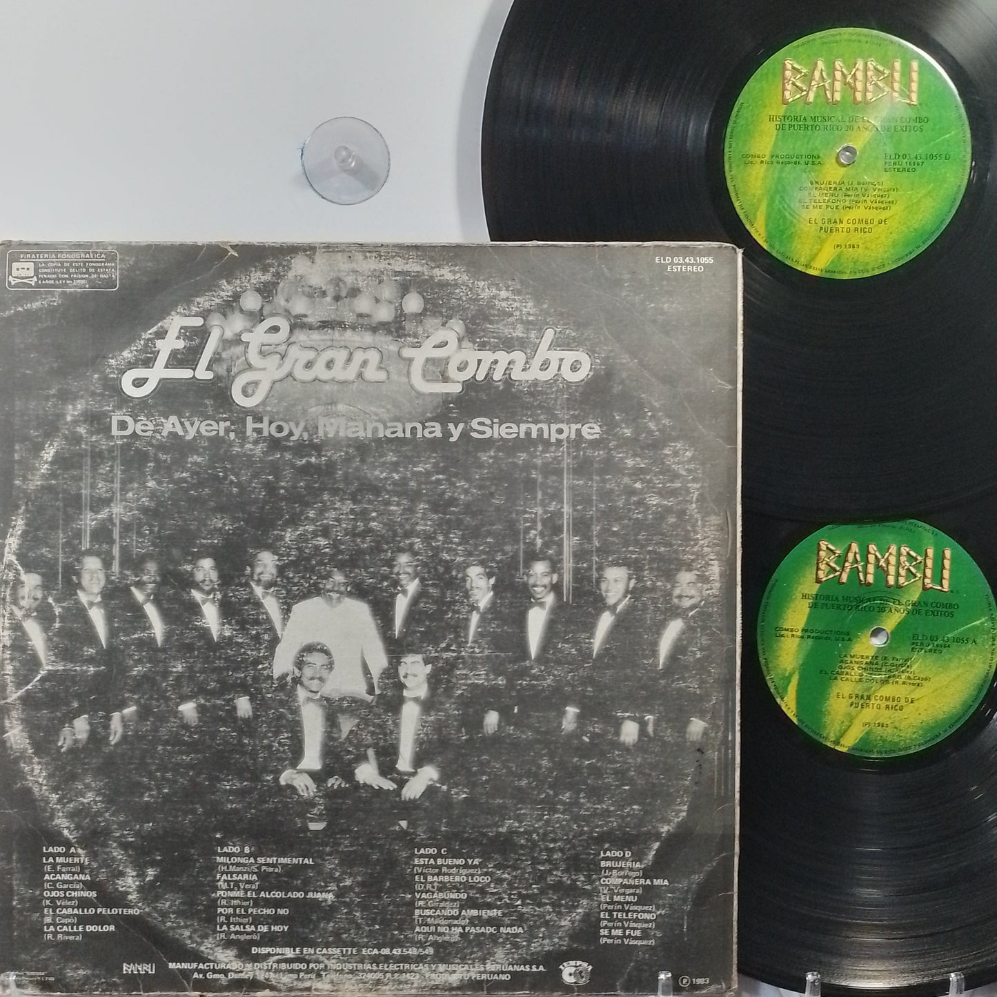 x2 lp El Gran Combo Historia Musical De El Gran Combo De Puerto Rico made peru 1982 salsa