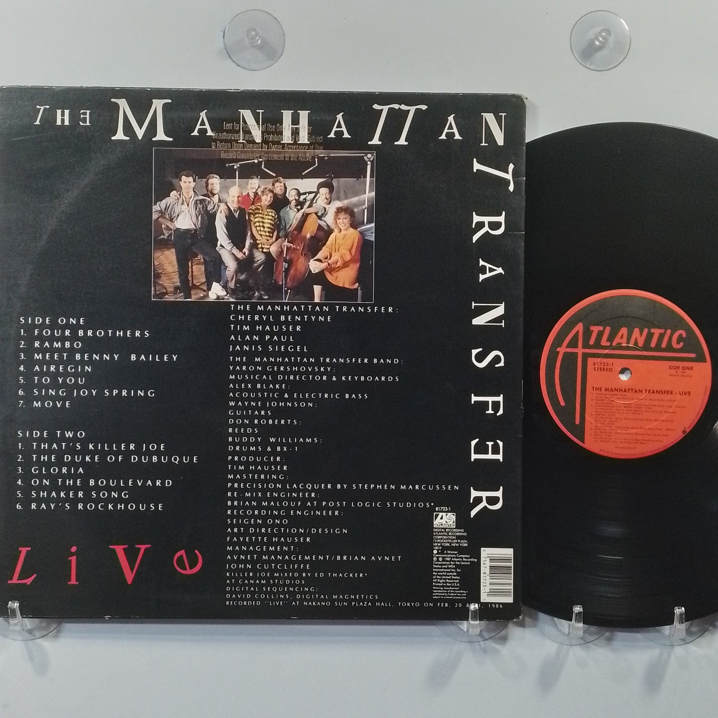 lp The Manhattan Transfer Live made usa 1987 swing jazz