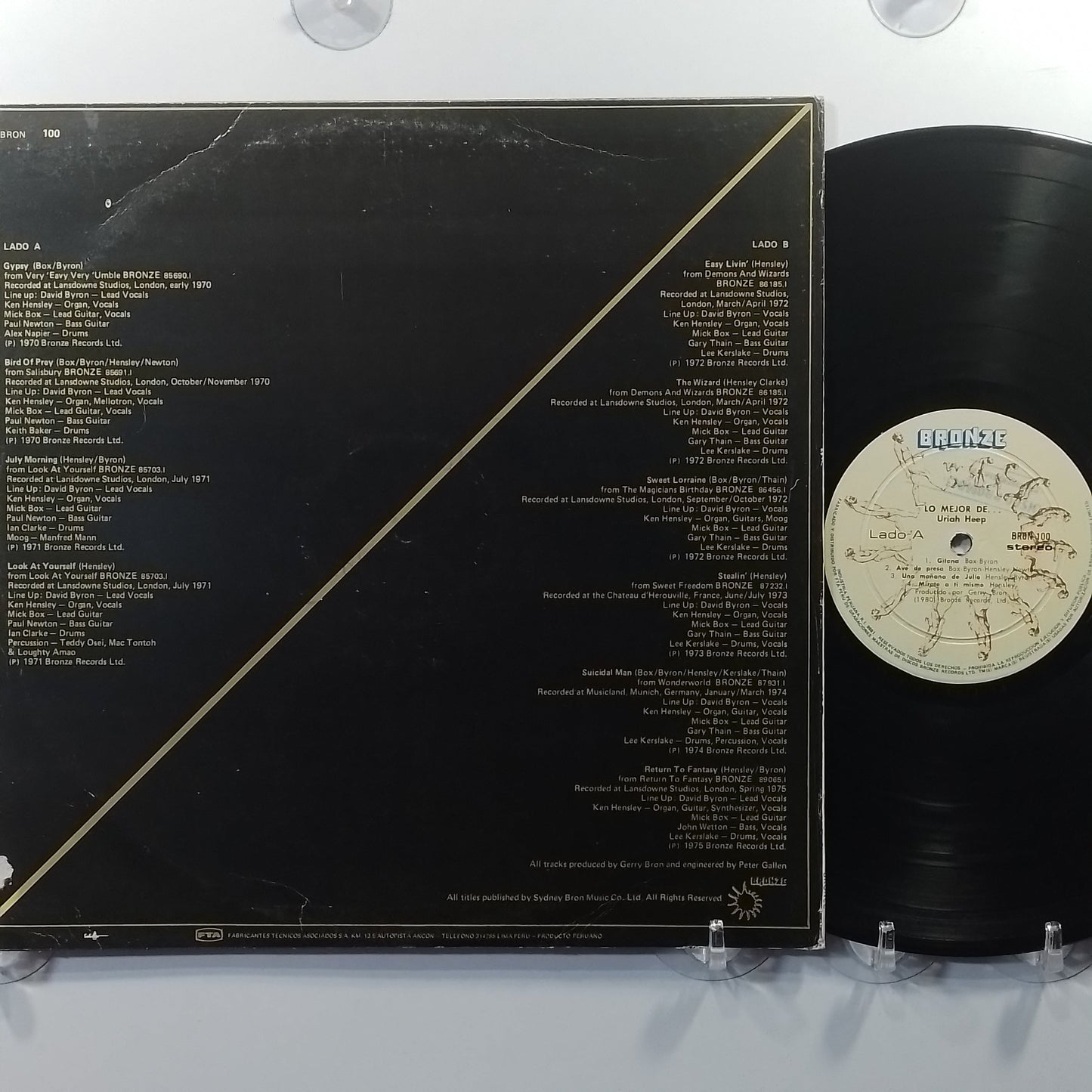 lp Uriah Heep The Best Of made peru 1980 hard rock